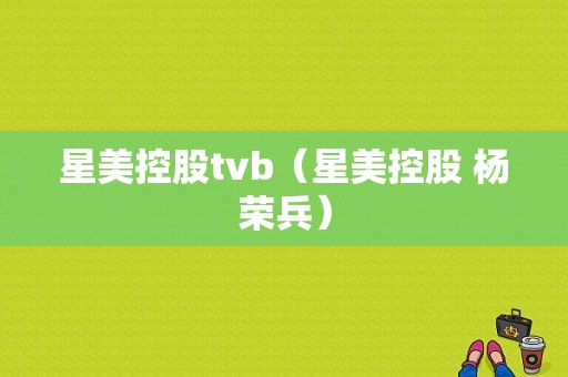 星美控股tvb（星美控股 杨荣兵）