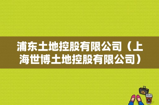 浦东土地控股有限公司（上海世博土地控股有限公司）-图1