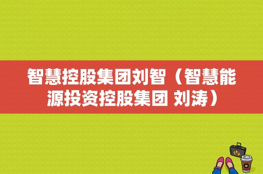 智慧控股集团刘智（智慧能源投资控股集团 刘涛）