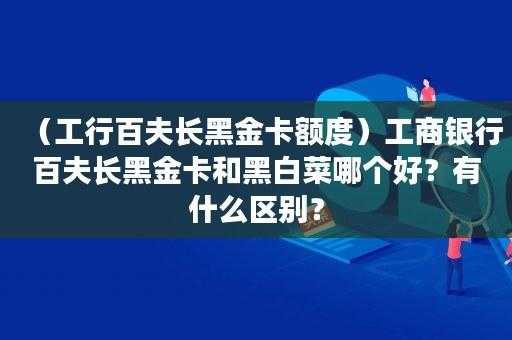 关于工行白金黑卡办理条件的信息