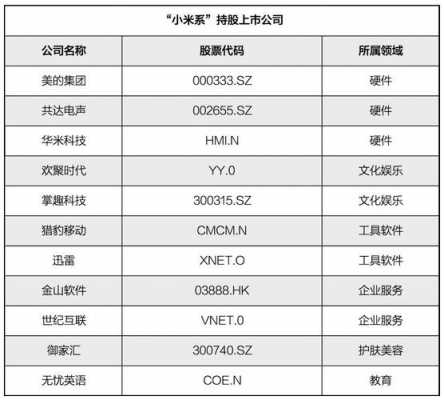 小米控股最新持股明细（小米集团持股）-图2