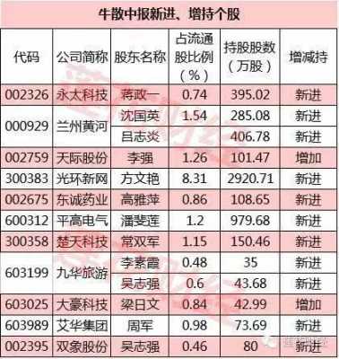 吕剑锋最新持股（吕剑锋最新持股明细）