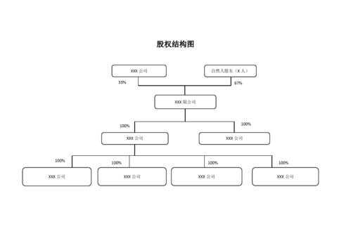 多层级持股（多层次股权结构图）