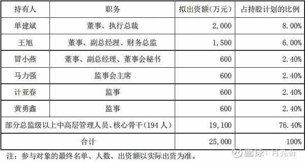 出资新设员工持股（新公司持股比例）-图1