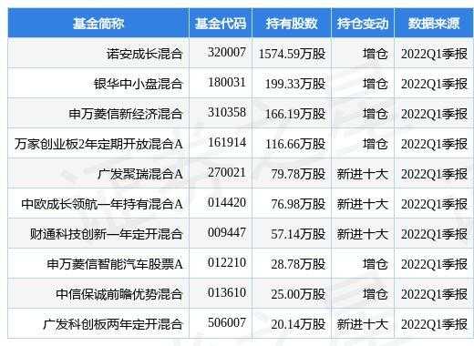 诺安成长重仓持股（诺安成长重仓持股明细查询）-图2