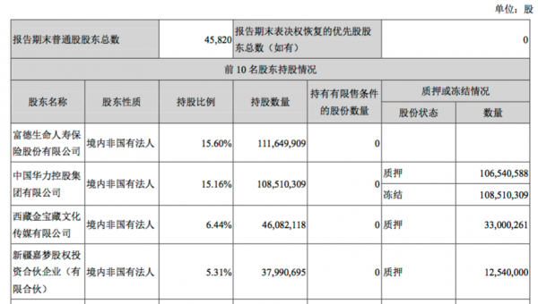 完美持股比例（共同控制的持股比例）